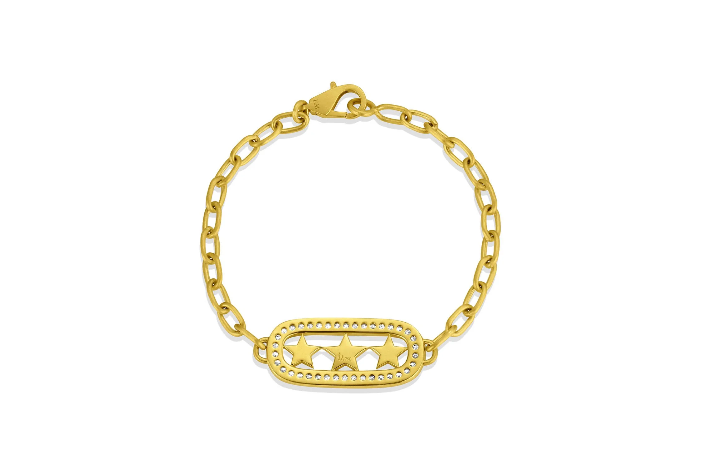 back of Starstruck Frame Bracelet - Diamond & Grey Diamond