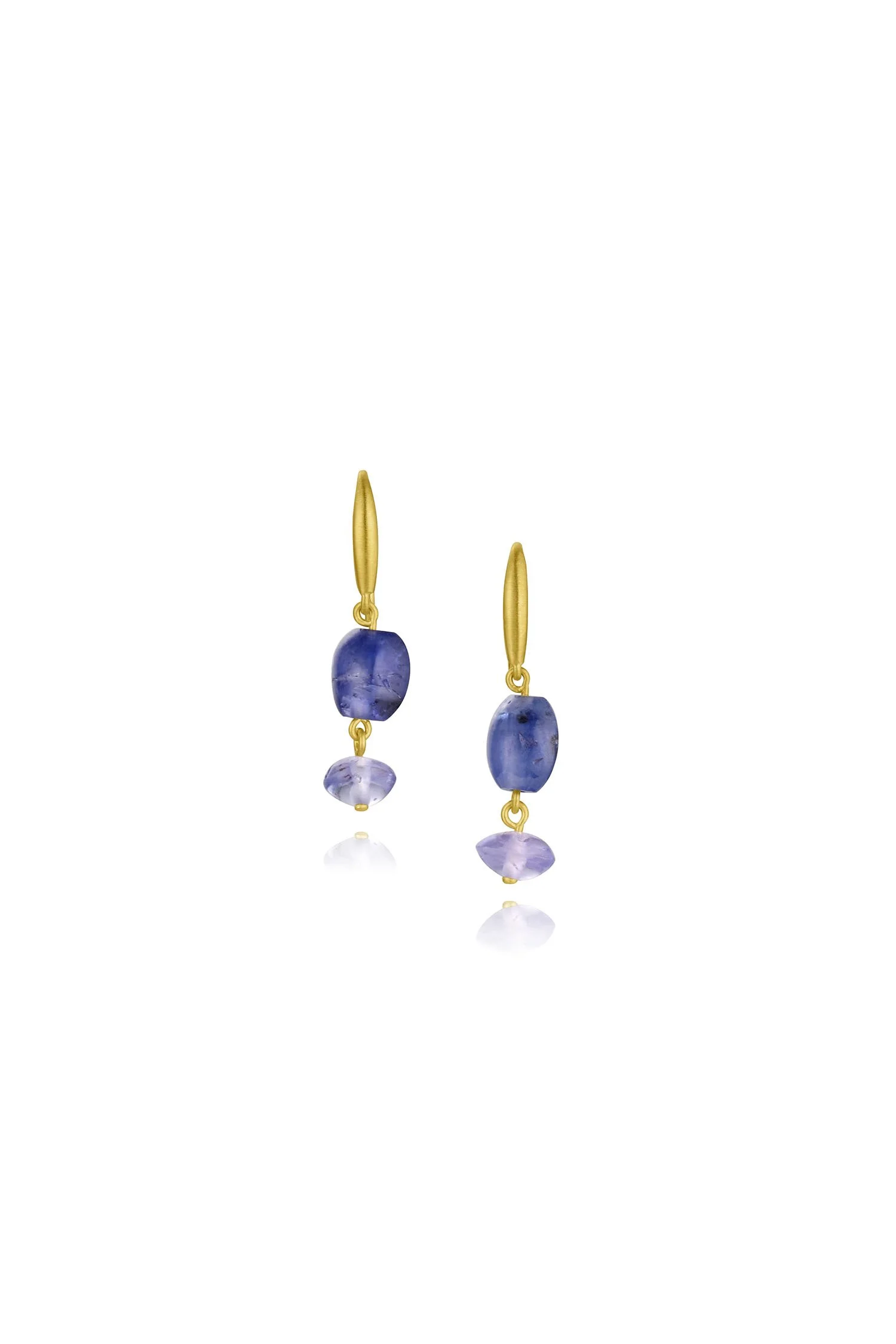 Pebble Earrings - Sapphire