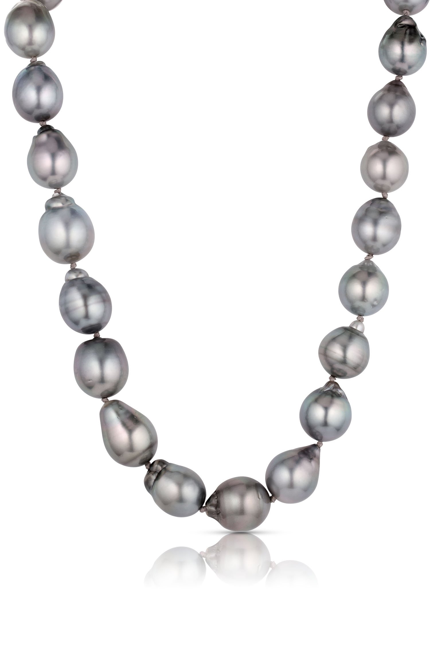 Leigh Maxwell Knotted Tahitian Pearl Strand