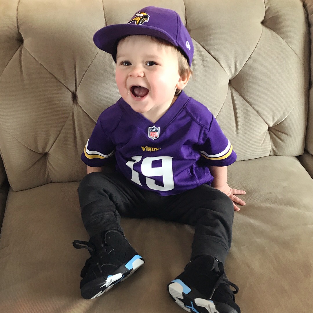 Asher's excited for the Vikings vs Saints game!