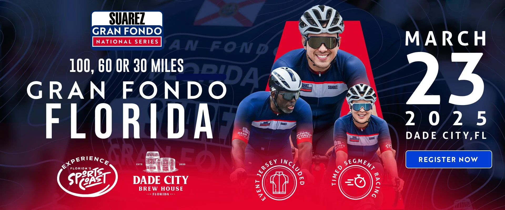 Suarez Cycling Apparel Announced as Title Sponsor of Gran Fondo National Series