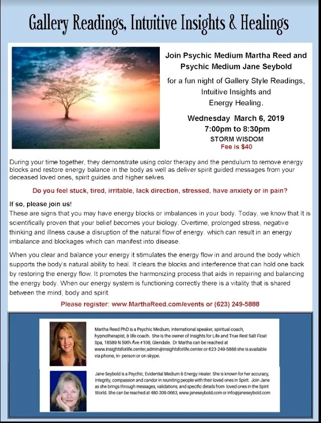 Gallery Readings w/ Martha &amp; Jane