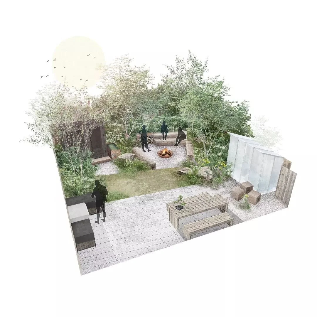 A HEALING GARDEN
.
The plans and visuals from Friday's episode of #yourgardenmadeperfect BBC2.
.
It's quite an unusual thought that a 'garden' would have once been a sanctuary to keep us safe from the wild. There's now so little wild left there's a r