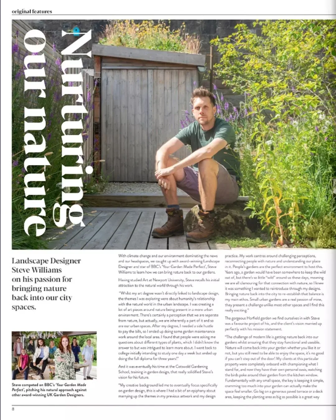 Lovely article by @boardwalkbristol this month. Was a pleasure to show them round this very special garden in Horfield #bristol. 

Always keen to show this one off to spread the word of low nutrient substrates, no soil just crushed waste 🌱💪🤟 (chec