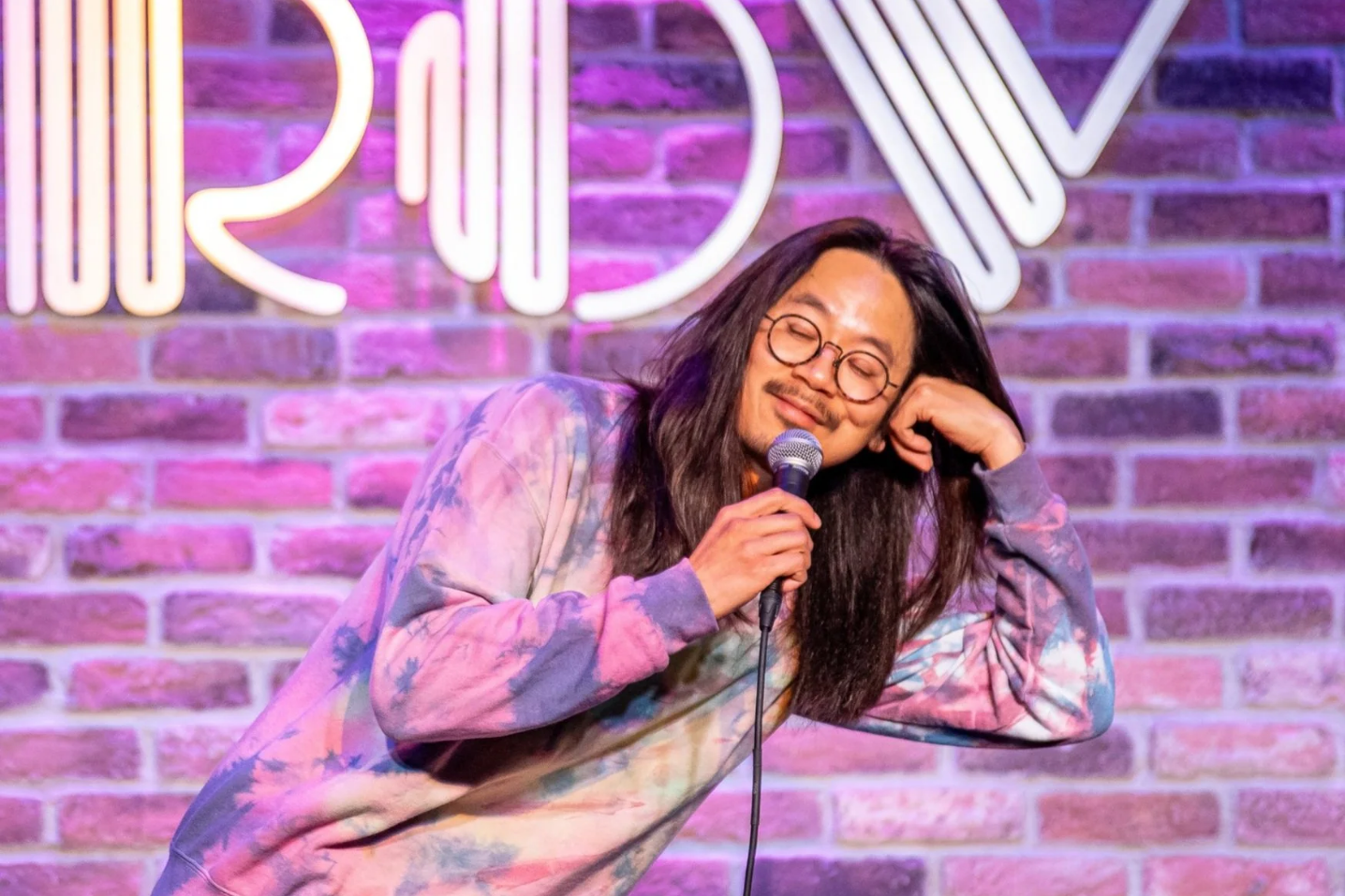 Jordan Leung opened for, image of comedian Sheng Wang.