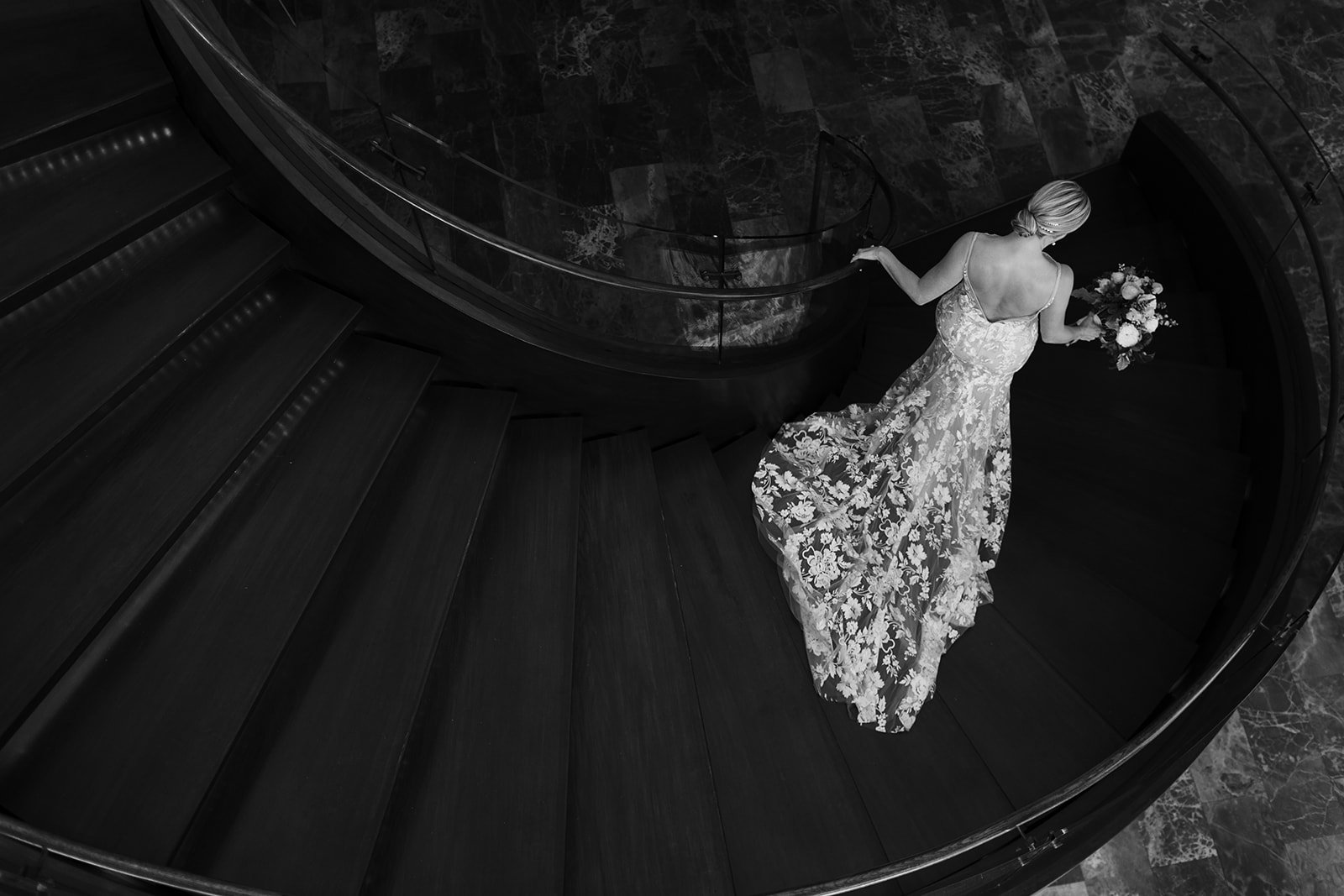 Andaz Staircase Bride Maui Wedding Planner