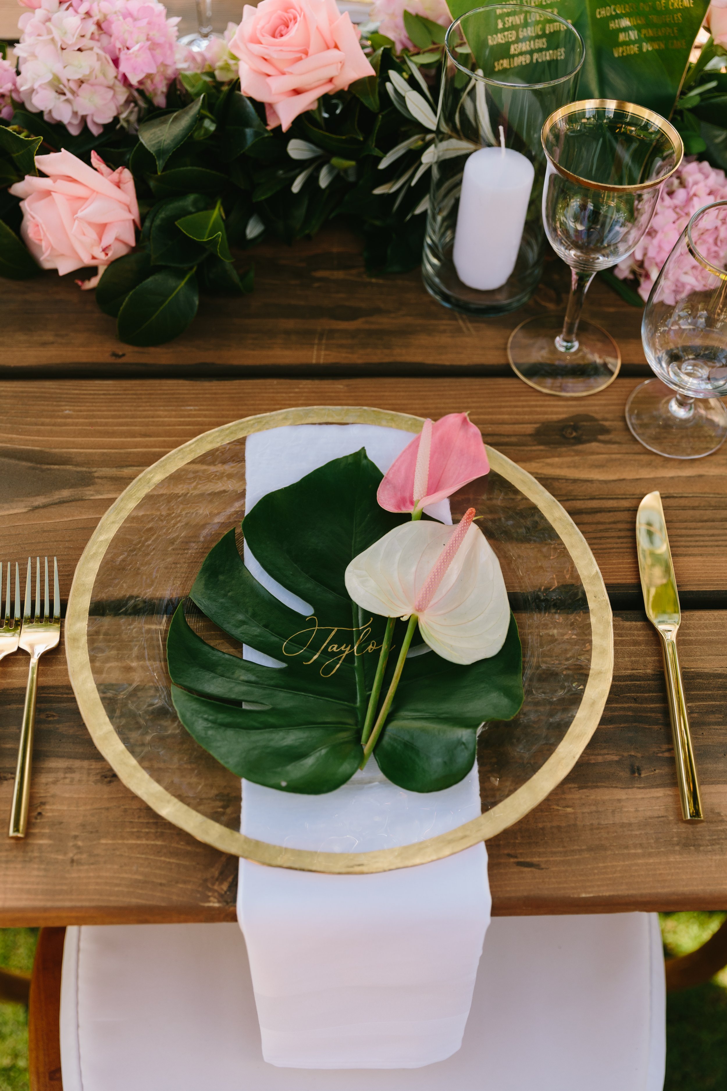 Tabletop Details Andaz Maui Wedding Planner