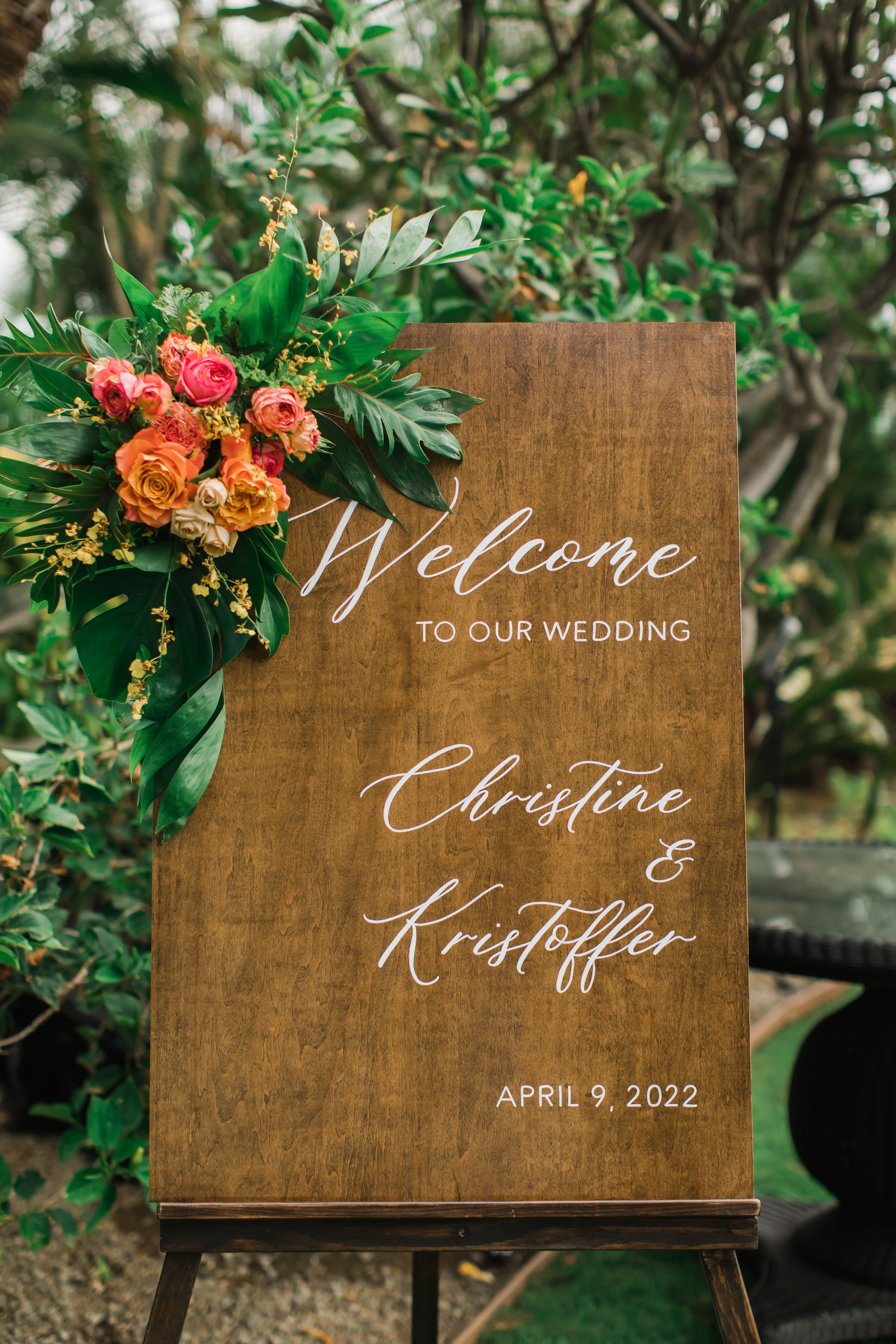 Sugar Beach Events Wedding Signage Maui Wedding Planner