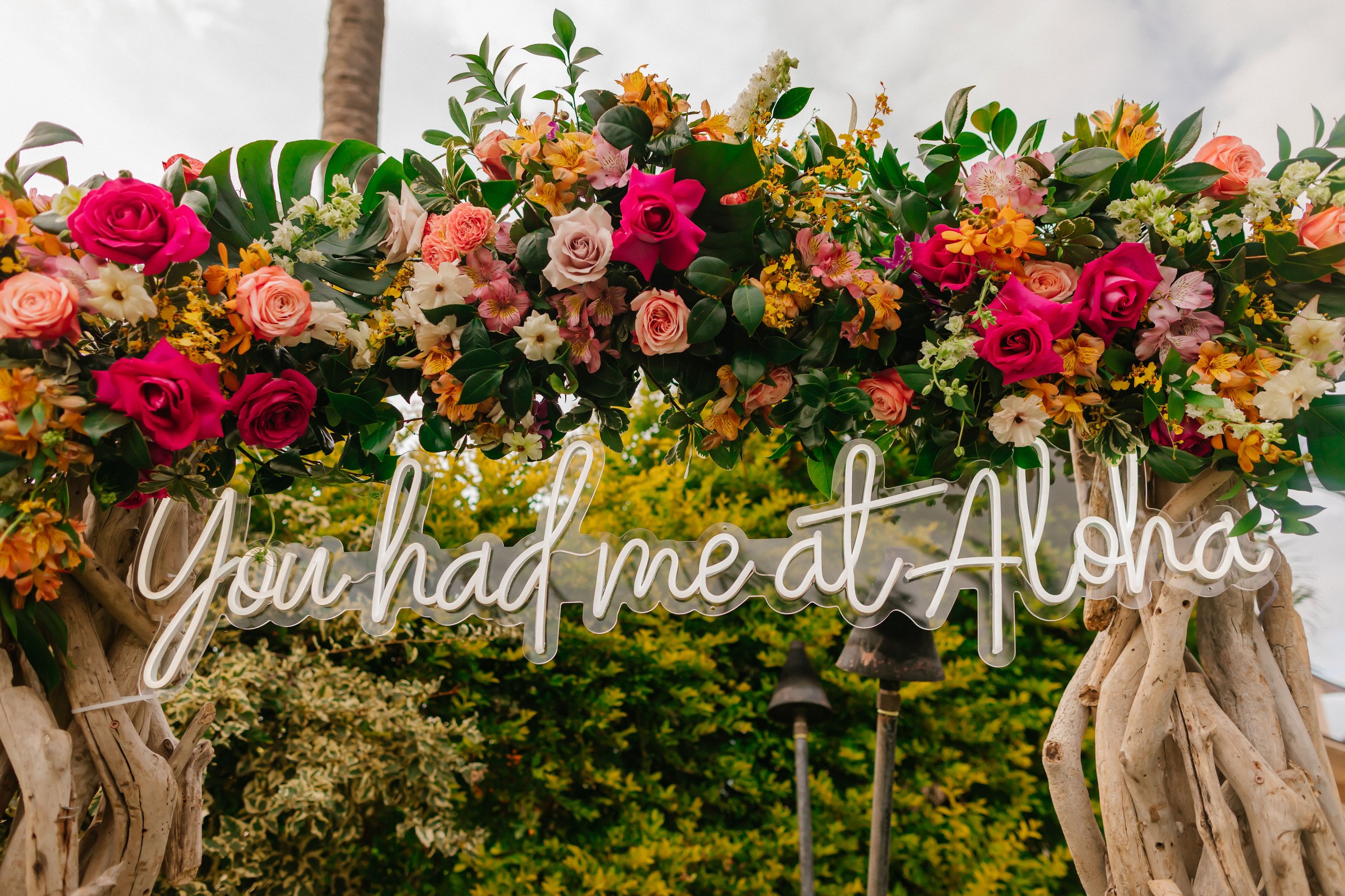 Sugar Beach Events Wedding Neon Sign Maui Wedding Planner