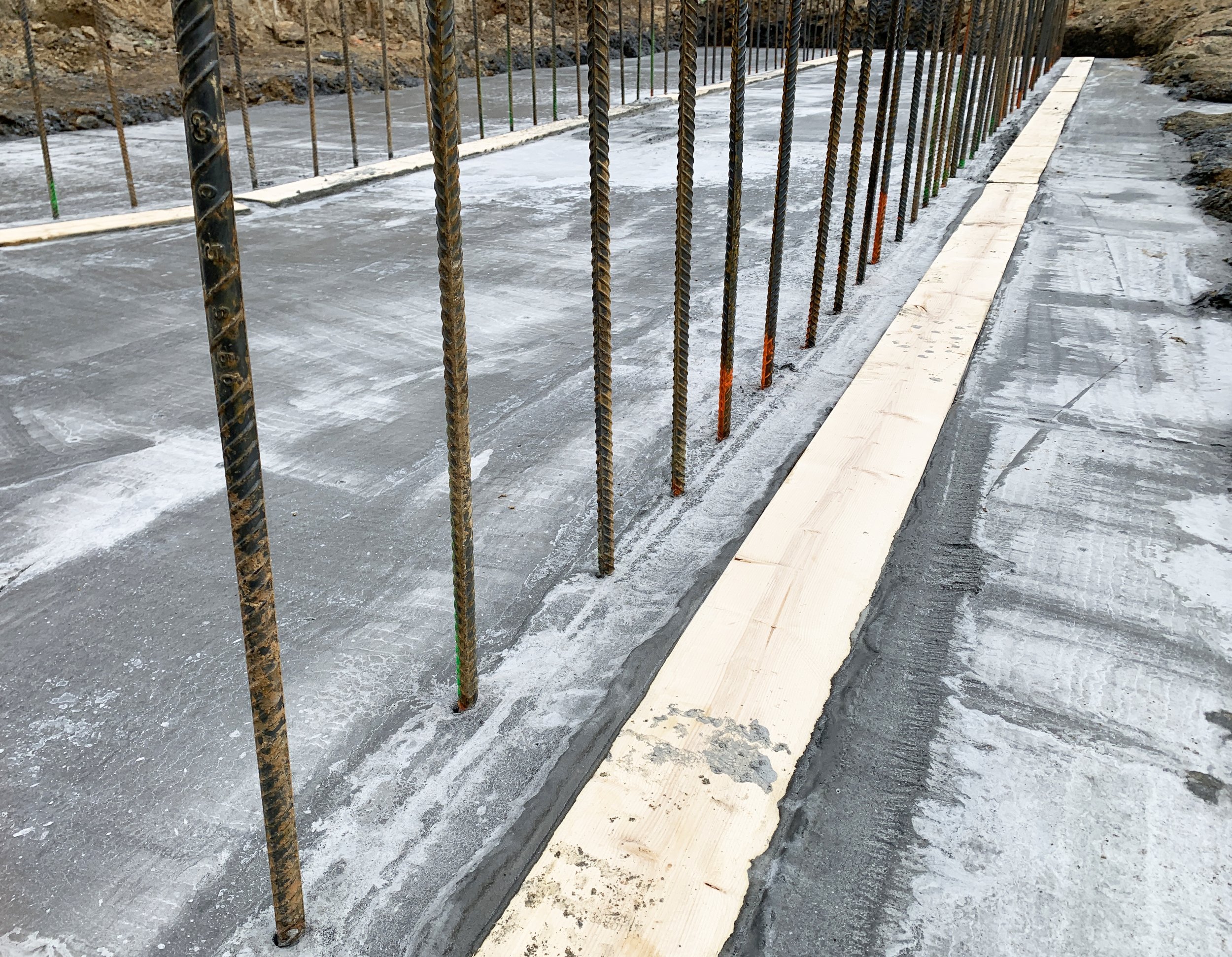 rebar footer concrete foundation