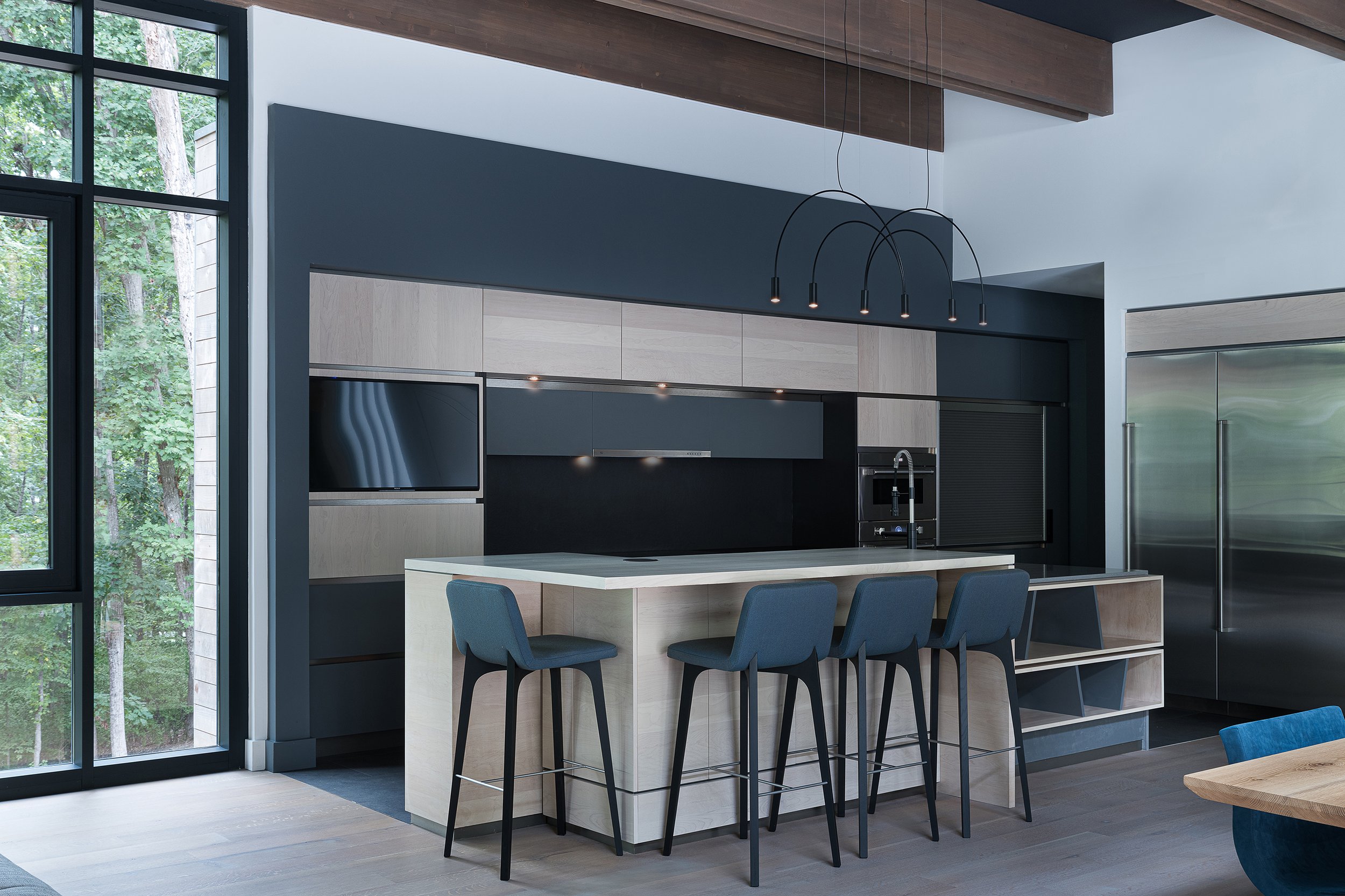 cool new contemporary kitchen