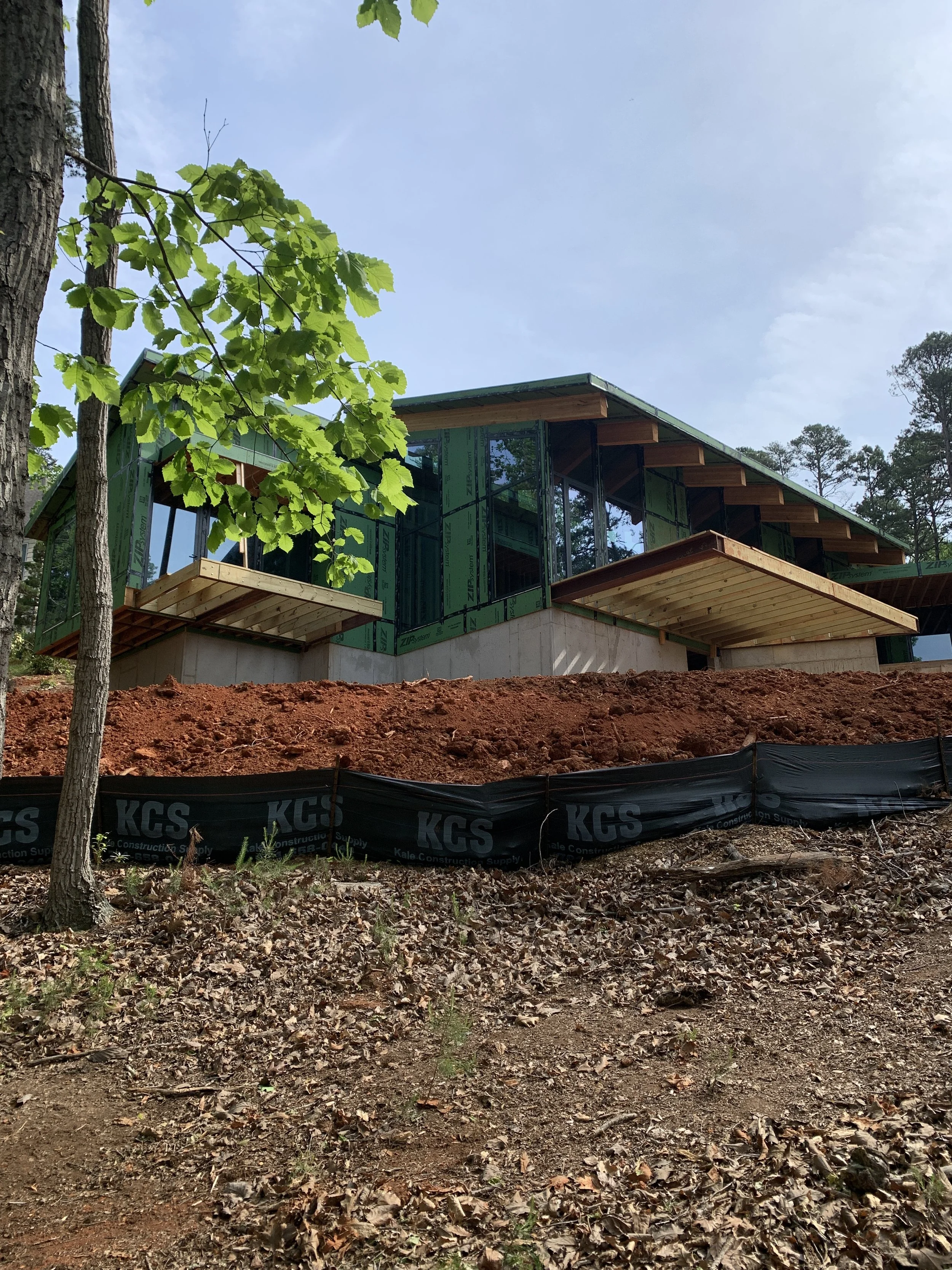 modern house badin lake nc construction