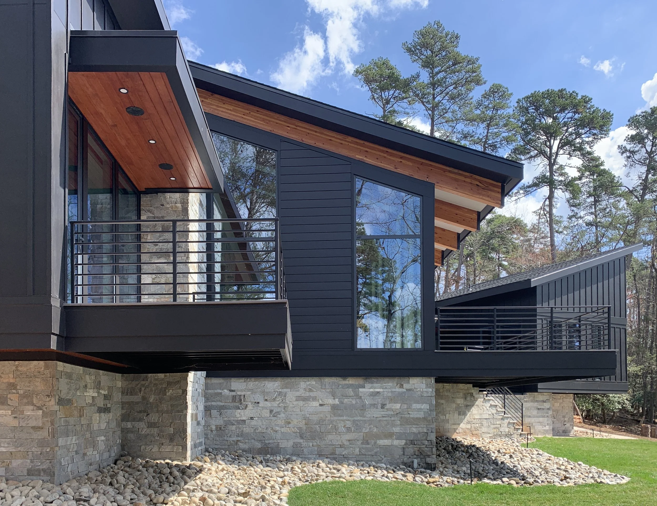 new london nc badin lake modern home architect