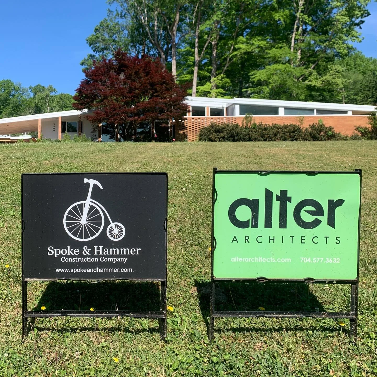 A big shout out and thanks to the craft-builders Mike and Ryan of @spokeandhammer and the architects and expert team of @alterarchitects for letting us tour one of their current projects - a renovation of and additional to a midcentury modern jewel i