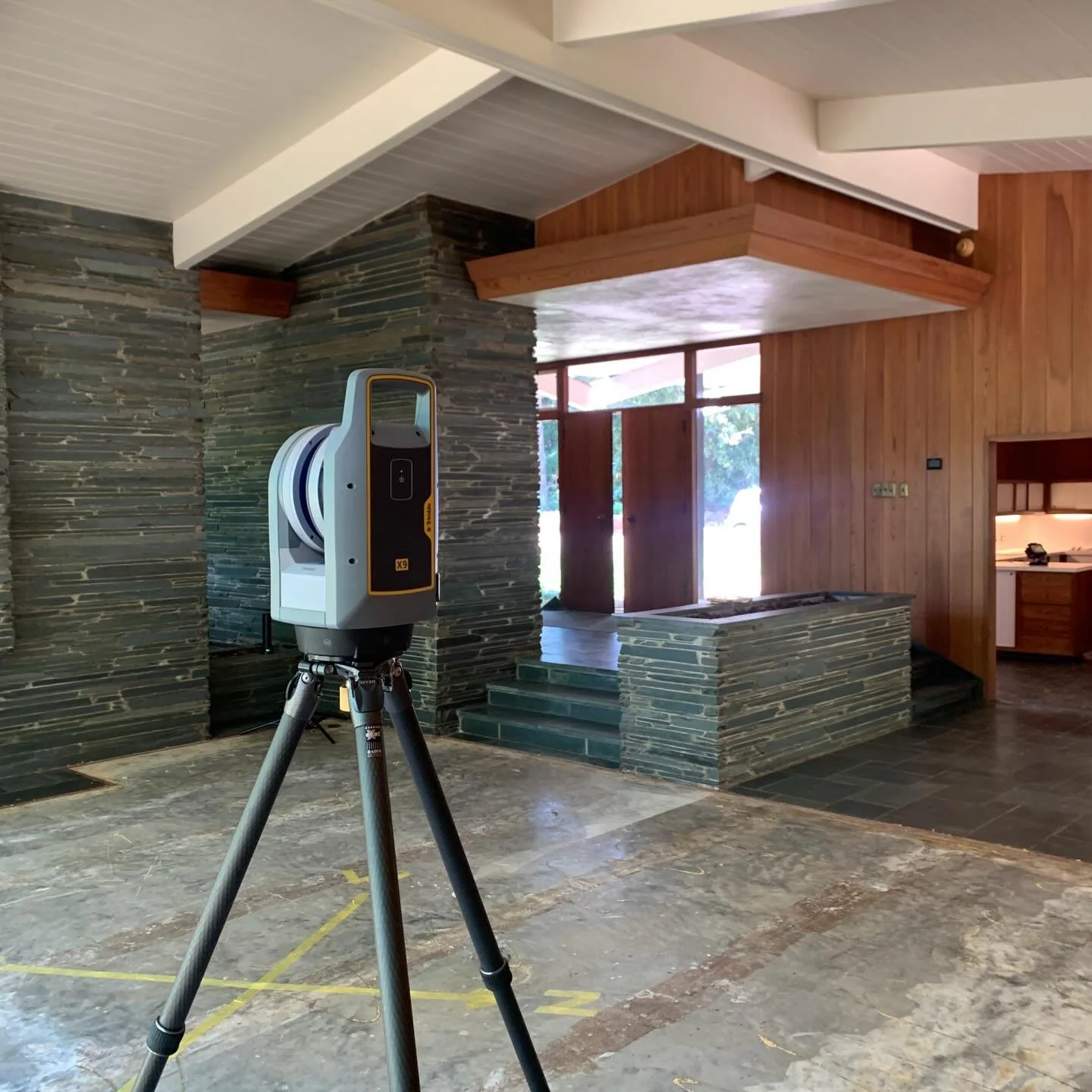 We enjoyed working with Nathan Xiques of Blackthorn Geomatics to have our midcentury modern classic scanned from head to toe with his fancy LiDAR technology. The entire house is surveyed and digitally captured for further use, such as drawings of the