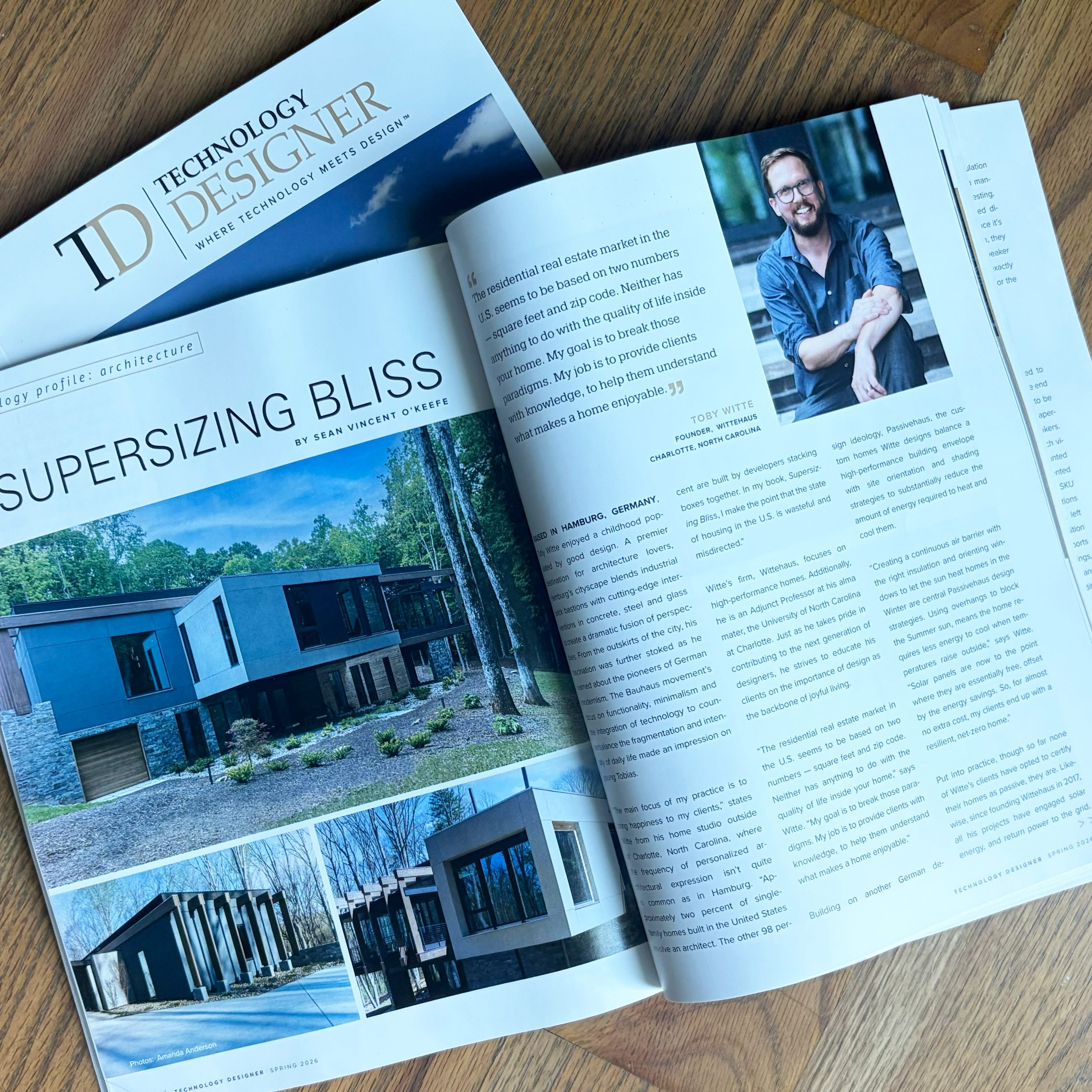 How to design a happy home. Technology to make it happen. And energy efficiency to show off. Happy to share a great article by Sean Vincent O&rsquo;Keefe in the @techdesignermag about our design approach and how we guide our clients through the entir