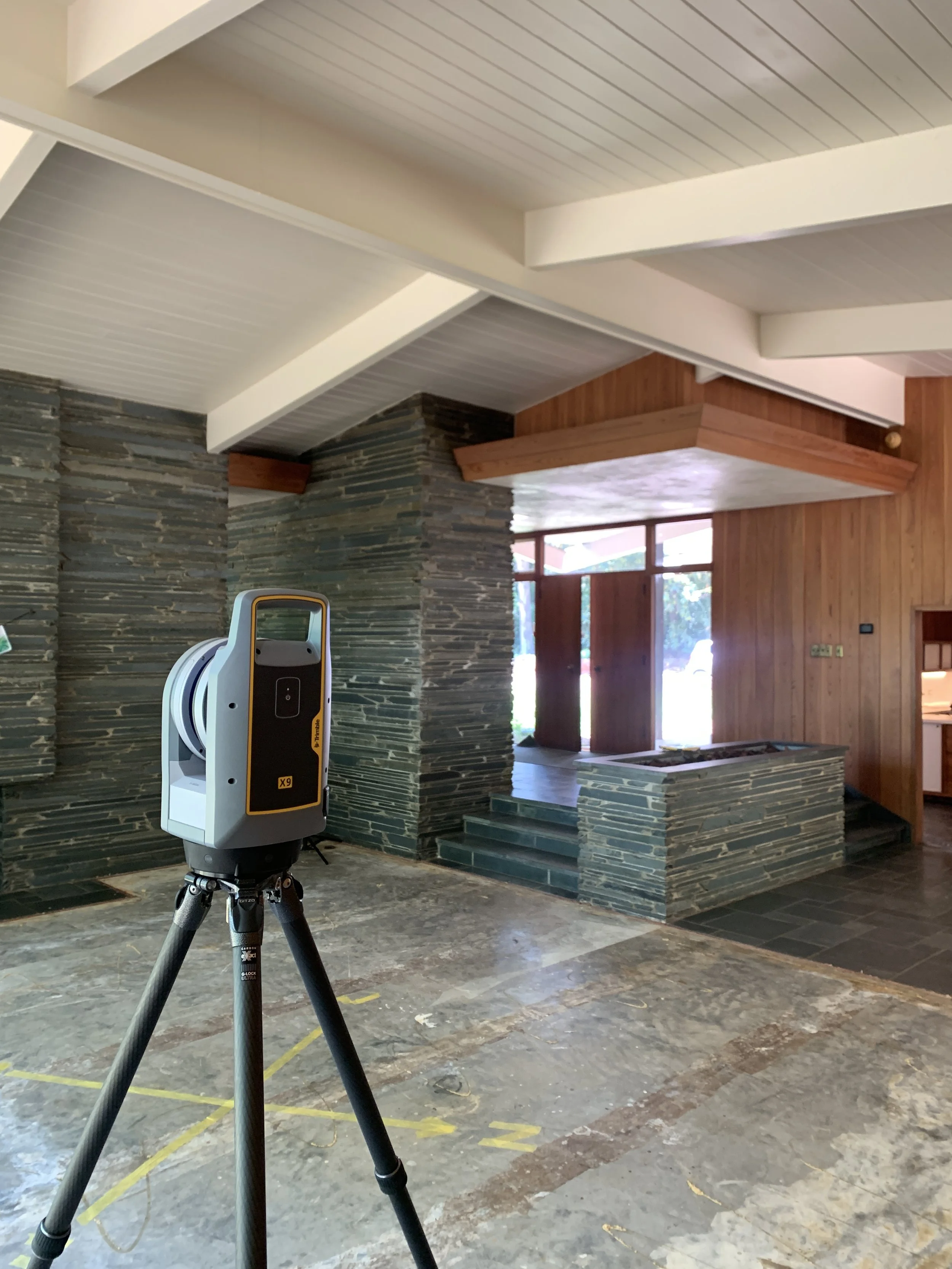 lidar scan midcentury house