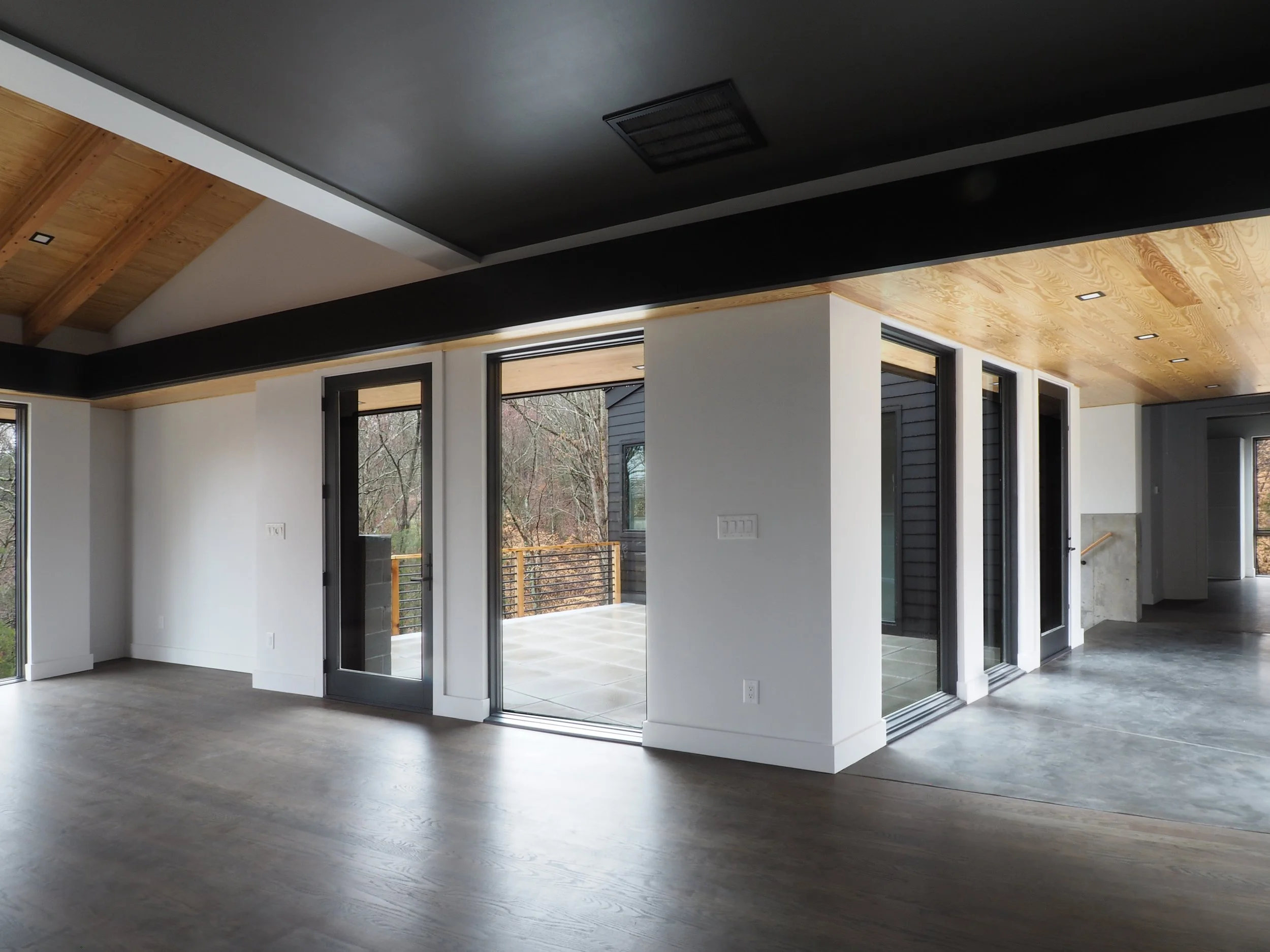 phius sustainable leed energy star solar gain awning overhang passive house modern home nc sc southeast