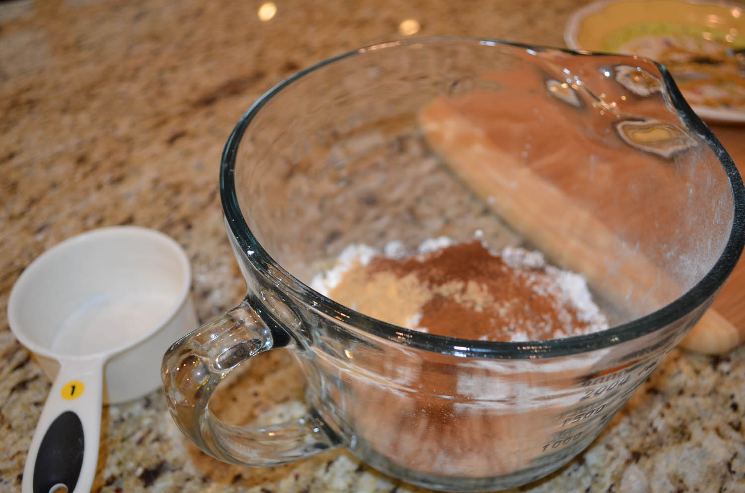 Dry ingredients in a bowl for Ashley’s Chewy Ginger Cookies recipe