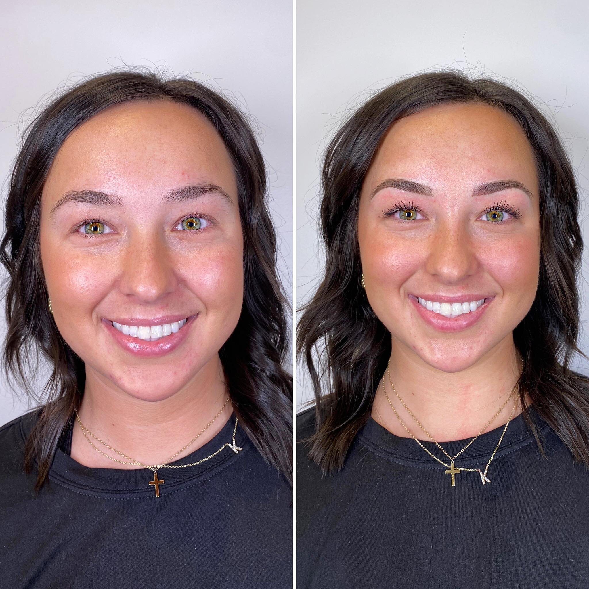 Before &amp; After Ombre Powder Brows by Rosie✨ Check out our stories for some behind the scenes work! 💖