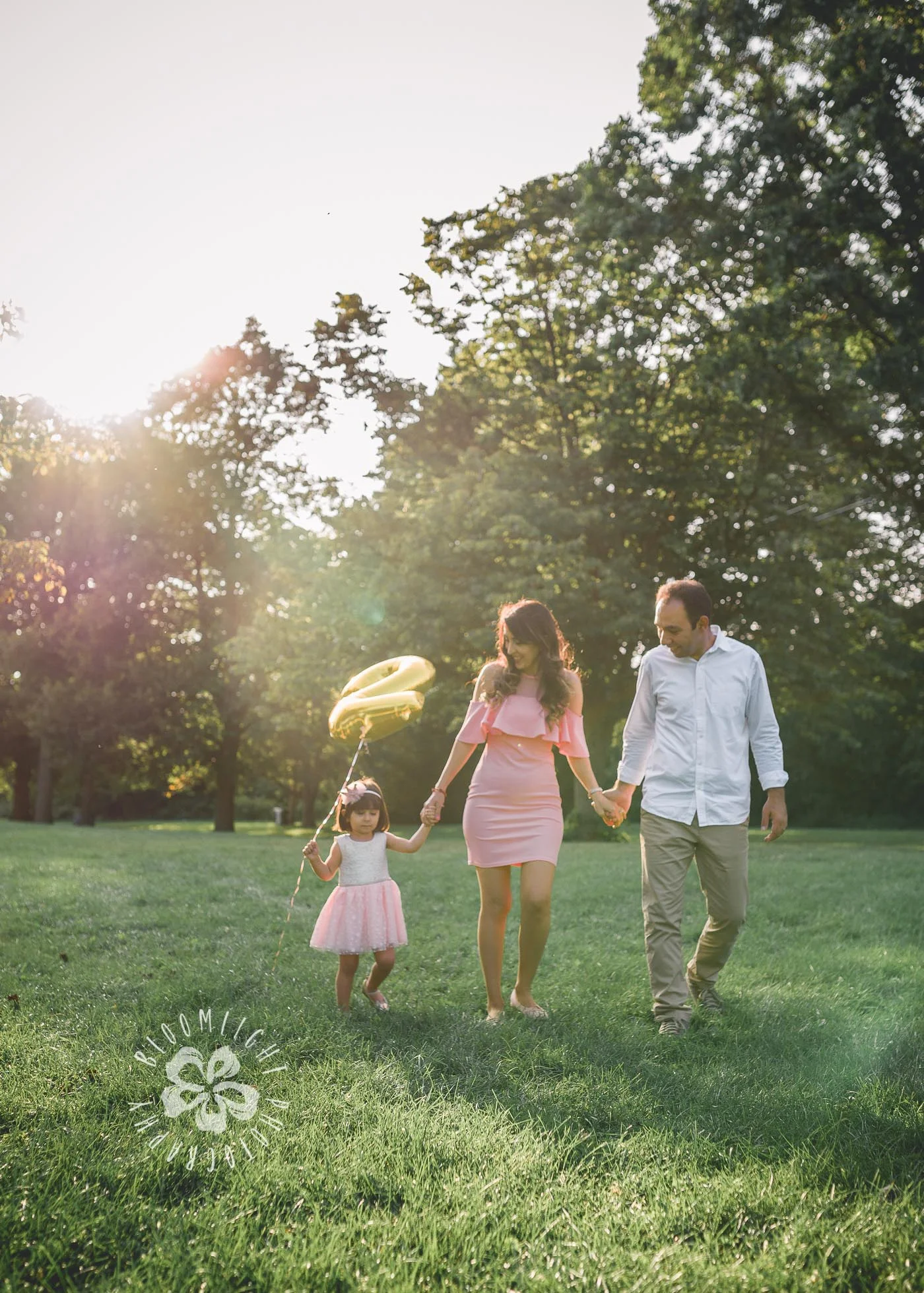 Baby Girl's 2nd Birthday and Family Session in a Sunny Evening North