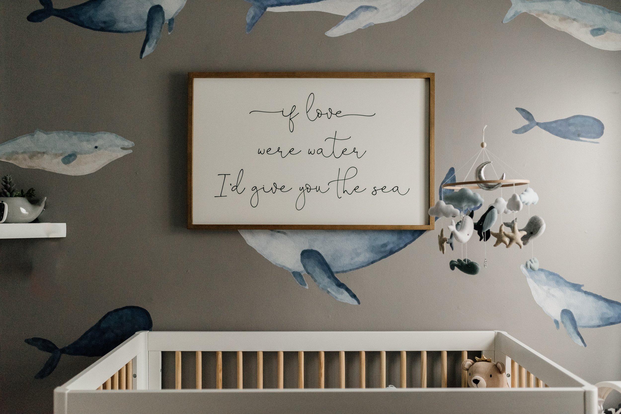 Beautiful Sea theme nursery in Toronto