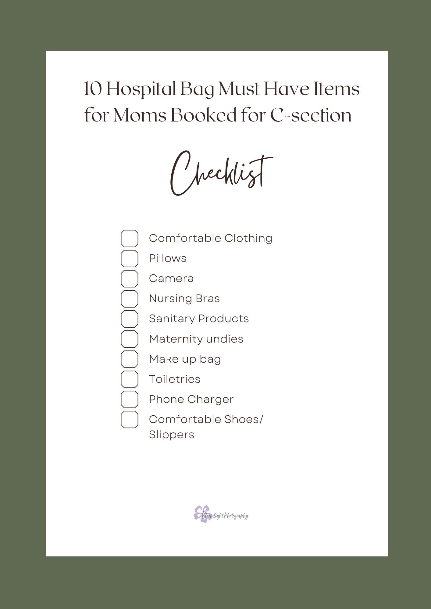 10 Hospital Bag Must Have Items for Moms Booked for C-section  Toronto  Newborn Photography— Toronto Lifestyle Family & Newborn Photographer