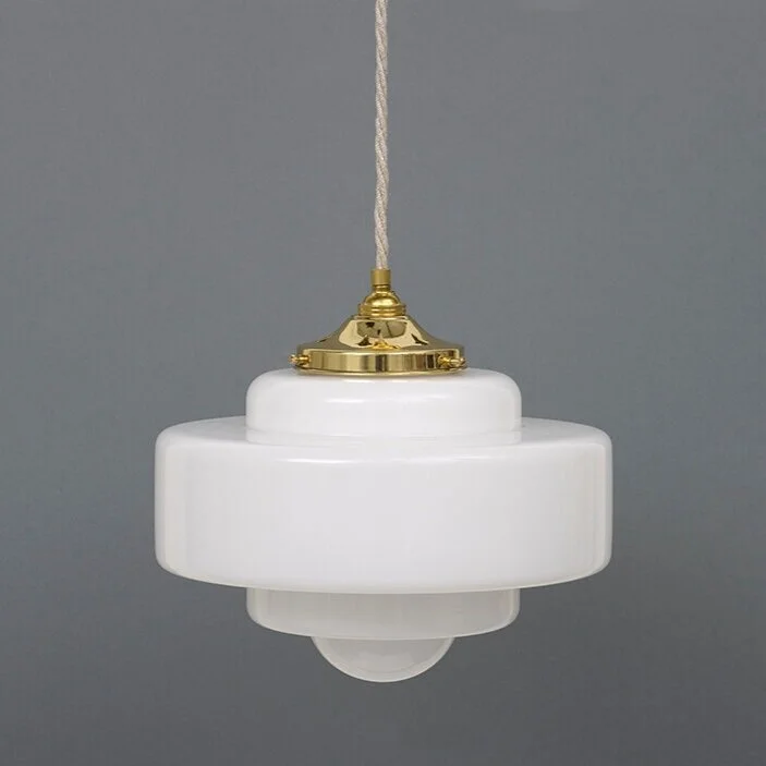 Reeded Glass Pendant Light — Spark & Bell Handmade and customisable