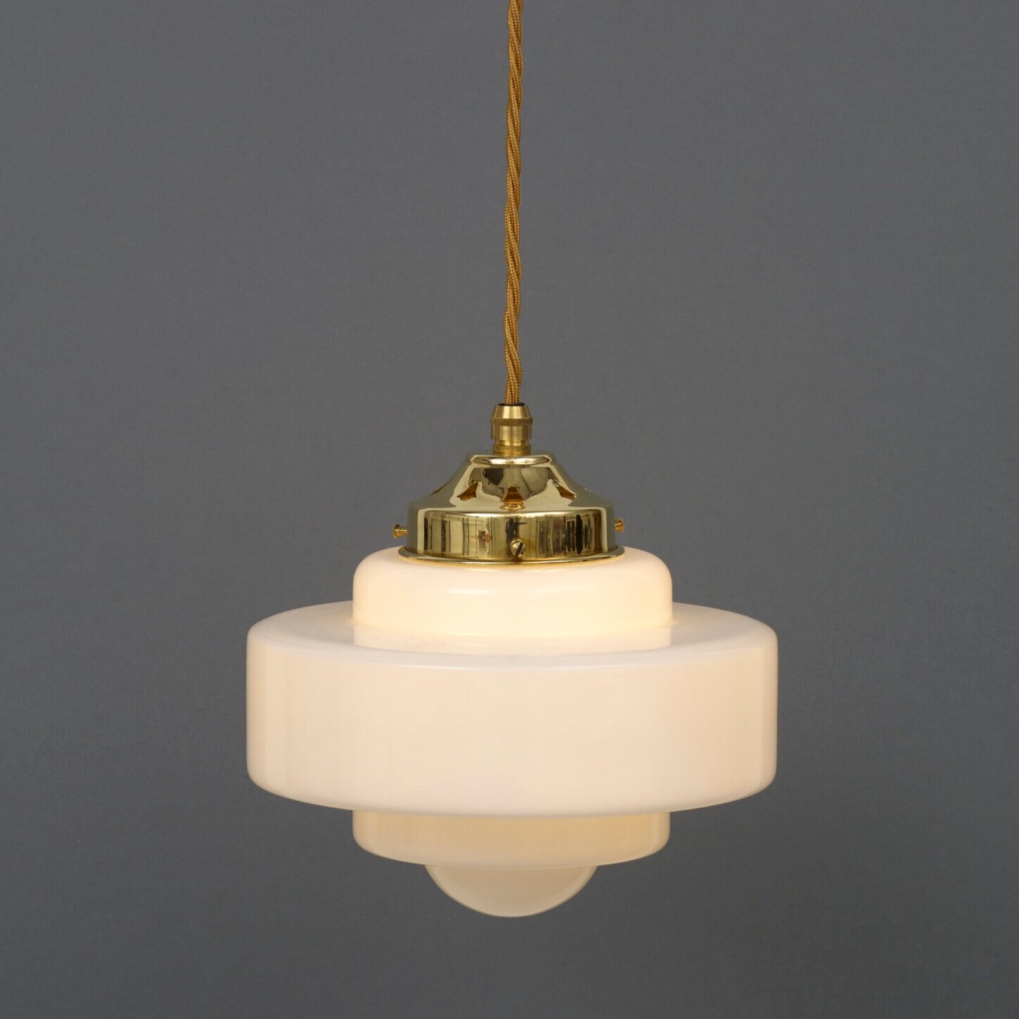 Reeded Glass Pendant Light — Spark & Bell Handmade and customisable