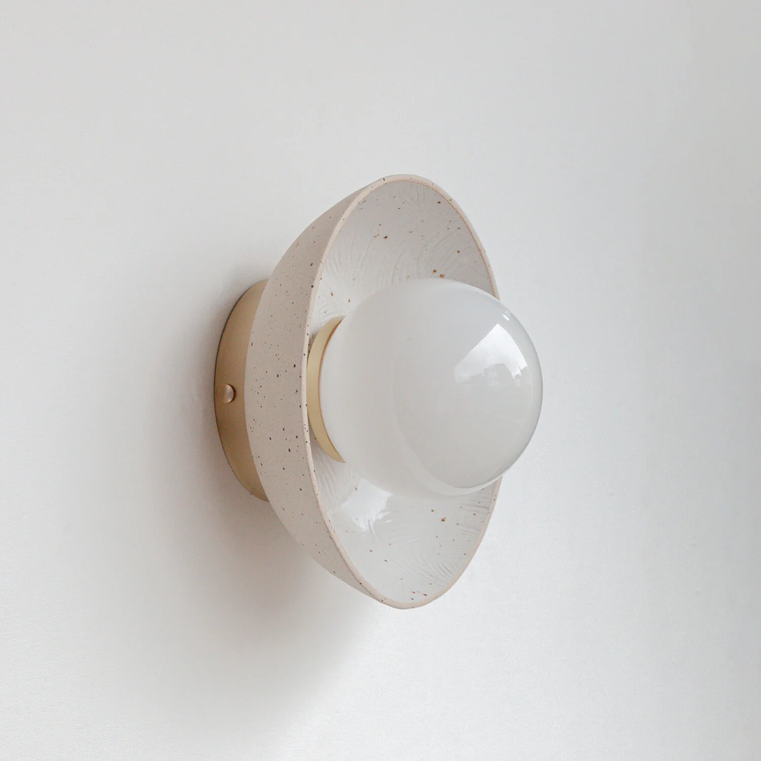 Eala Ceramic Wall Sconce Spark Bell Handmade and