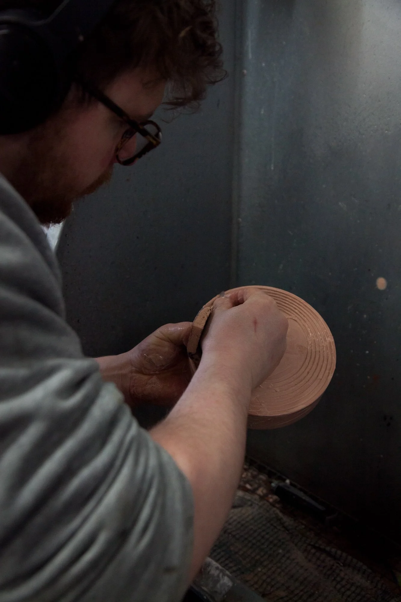 Solas Small round table lamp — Spark & Bell Handmade and customisable UK lights.