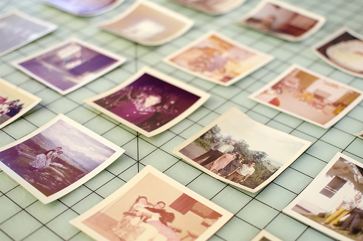  A few of Pacheco’s found photographs ready to be scanned.  