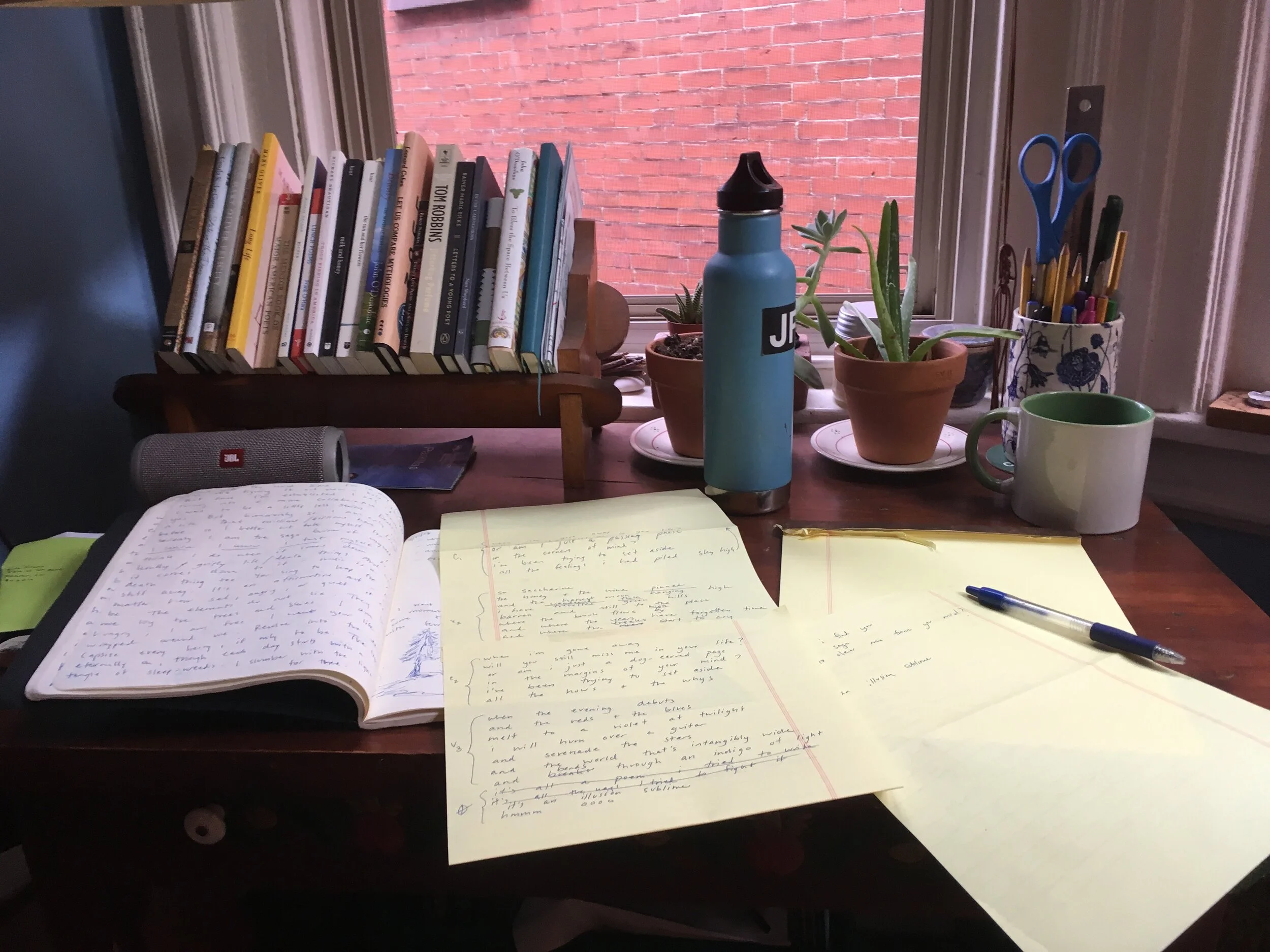The writing nook.