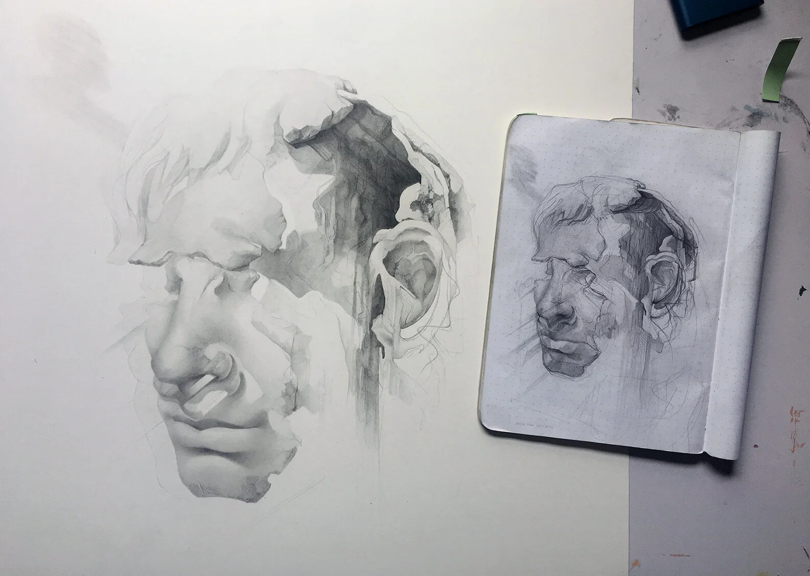 5. Current Progress_Sketch Projection.JPG