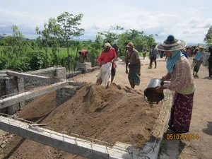 Michael Matthews Learning Centre, Burma - construction
