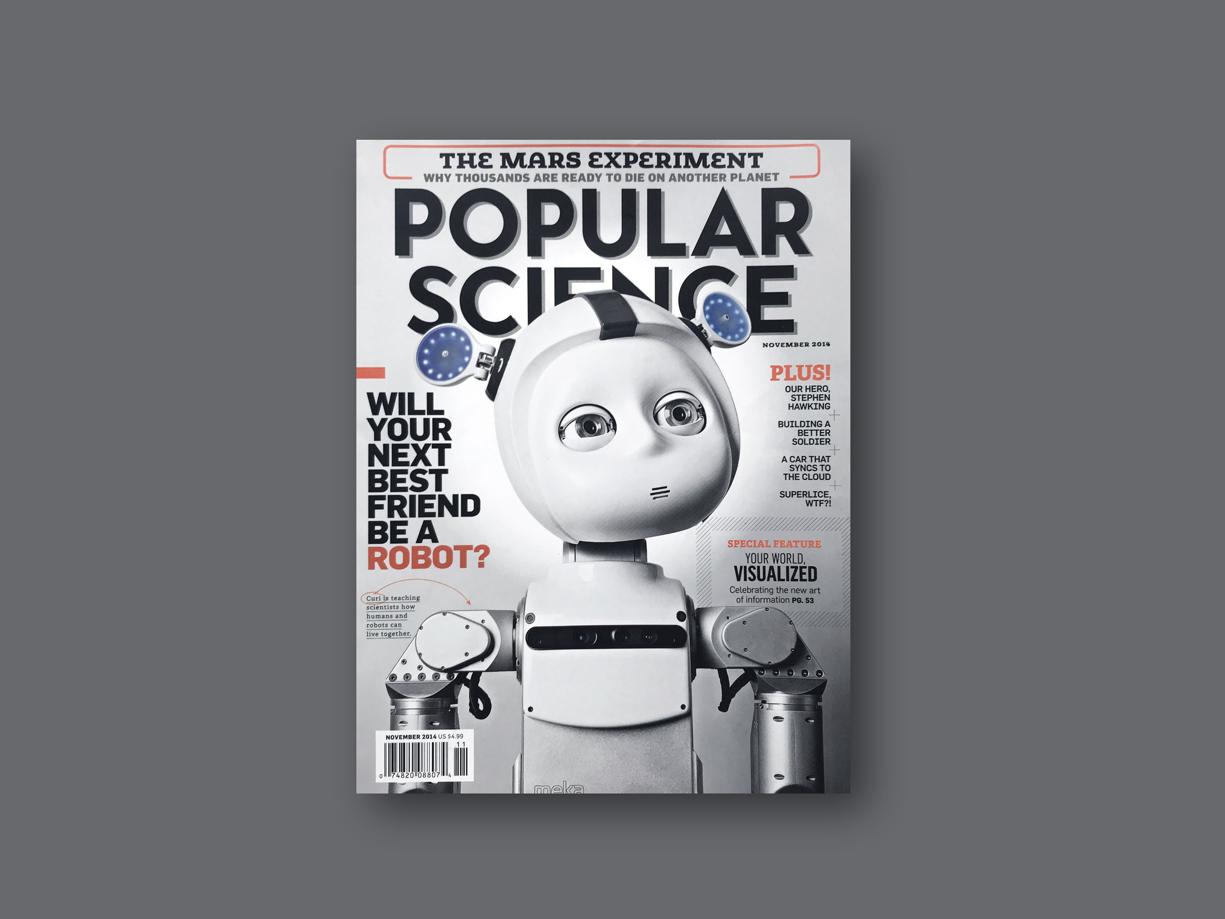   2014   Popular Science  (US) ' Friend for Life'   