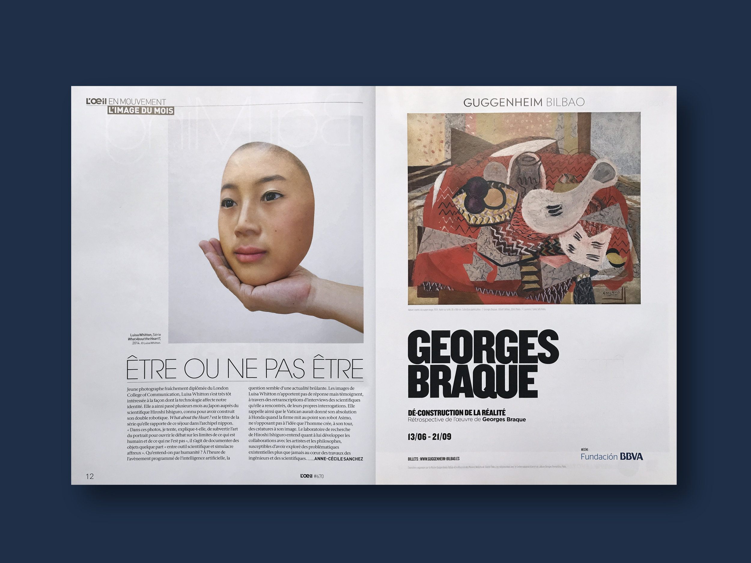   2014   L'oeil Magazine,  (FR) Issue 670, ' L'image Du Mois'   
