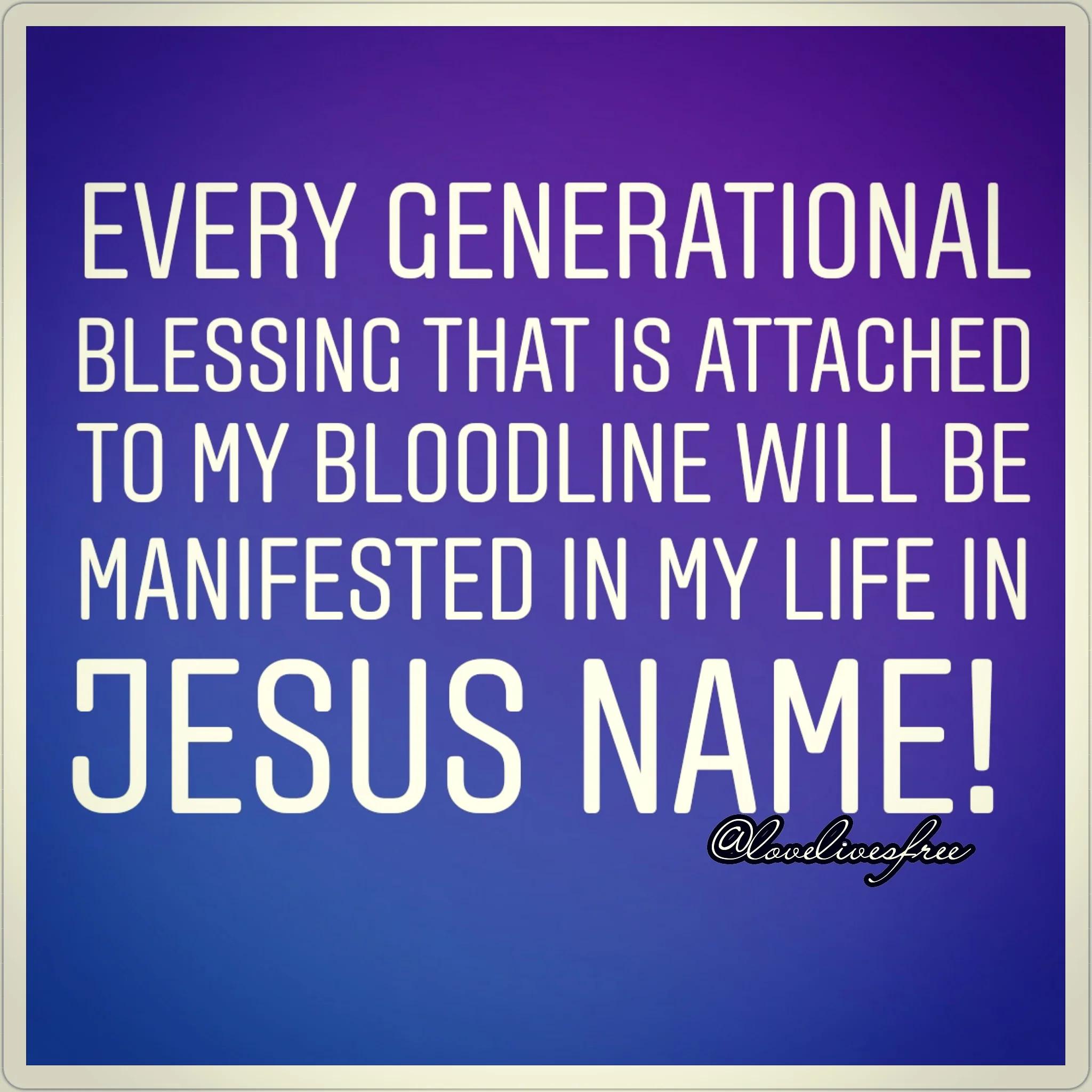Generational Blessings
