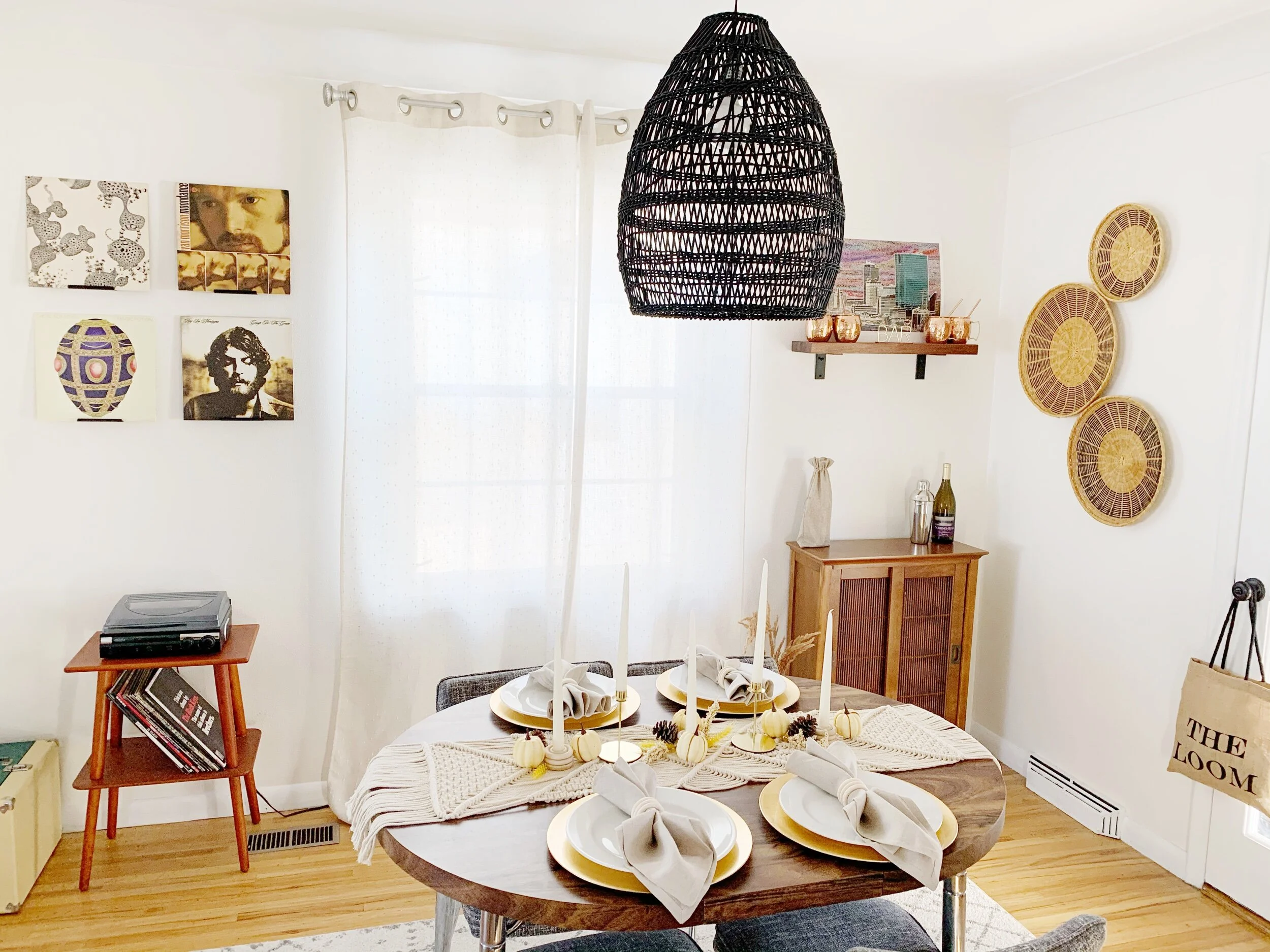 Dining Room Refresh | DIY Macrame Table Runner Redo