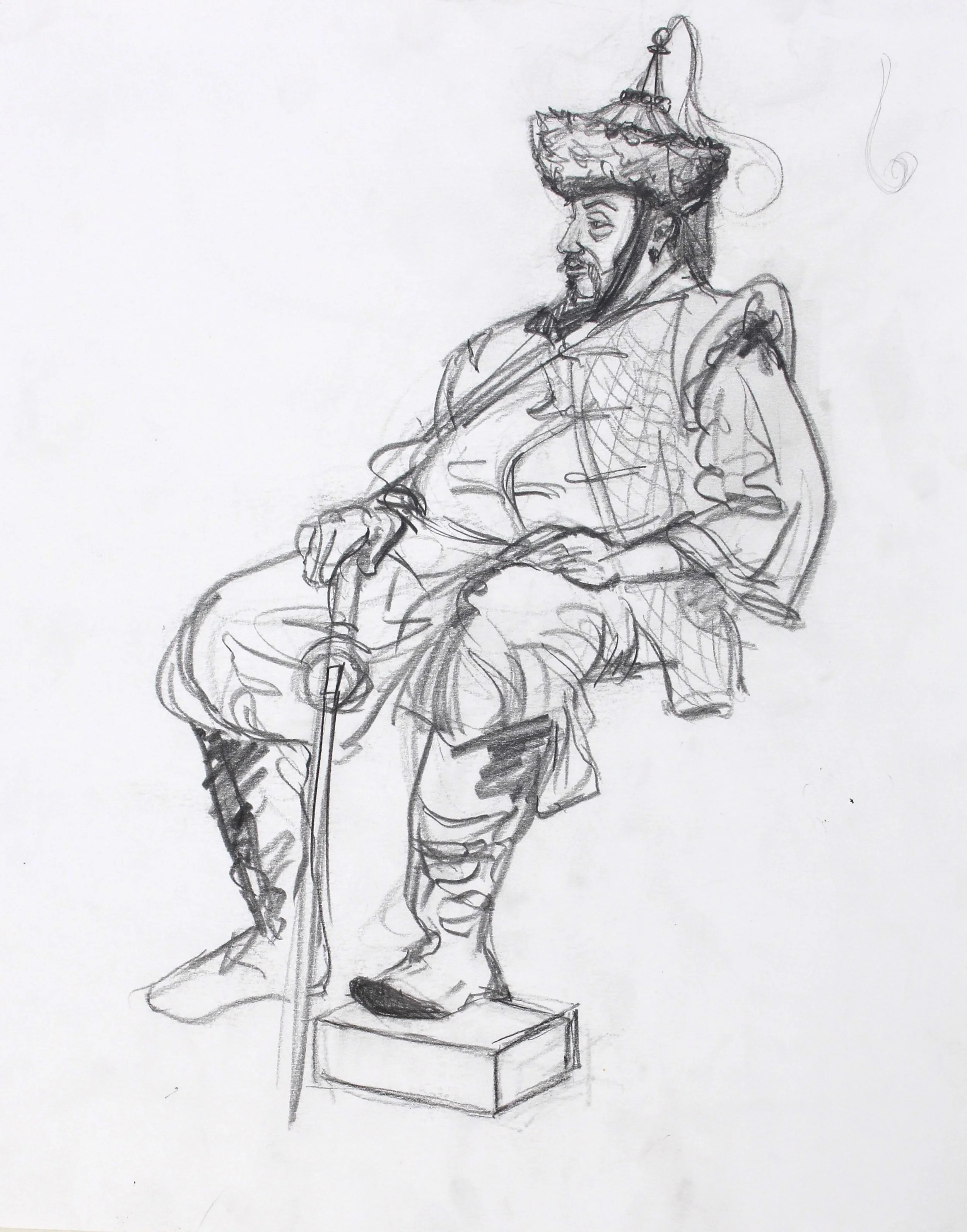 Oberon, Costumed Figure Study