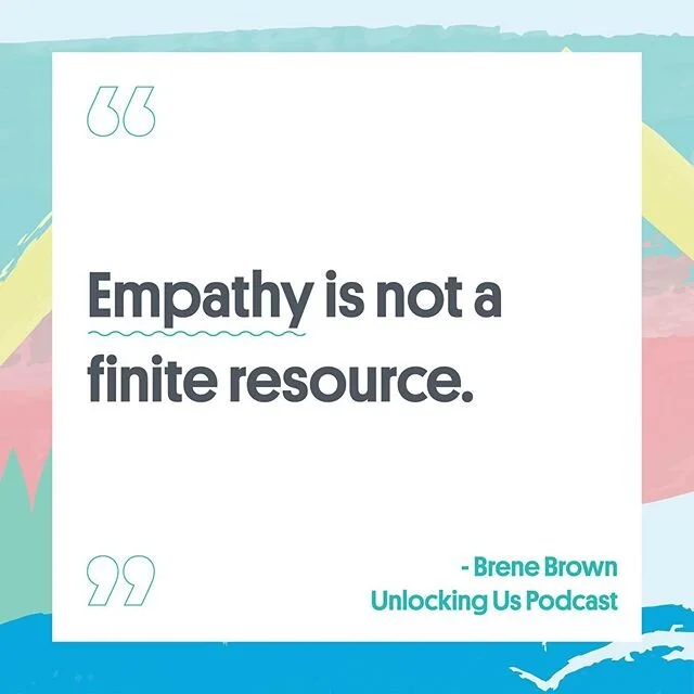 This right here. This hit me hard as I was listening to ol&rsquo; Bren&eacute; talk like she does. Empathy and shame counteract one another. Where I have empathy I cannot also have shame for long. Right now we can all think of someone who is struggli