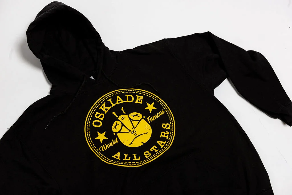 all yellow hoodie