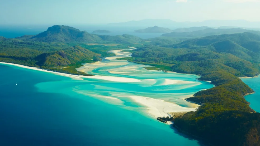 Lifes a b**ch in paradise isn't it?, Whitehaven Beach and Whitsunday Island from Above