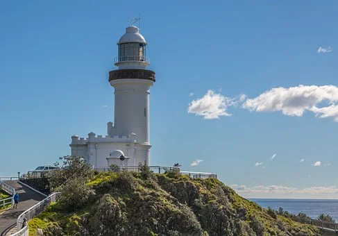 Byron Bay lighthouse- not a lonely spot