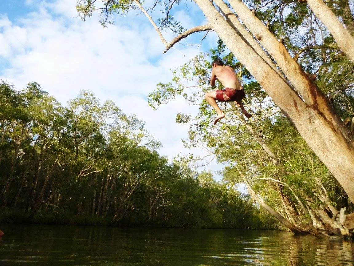 Australian Everglades, and a slightly sunburnt back