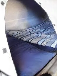 Inside the Lucky Roamer tent