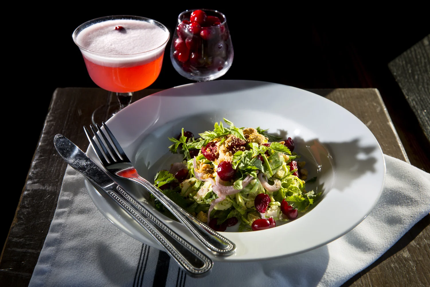 Brussels Sprout and Cranberry Salad at Pickled Fish