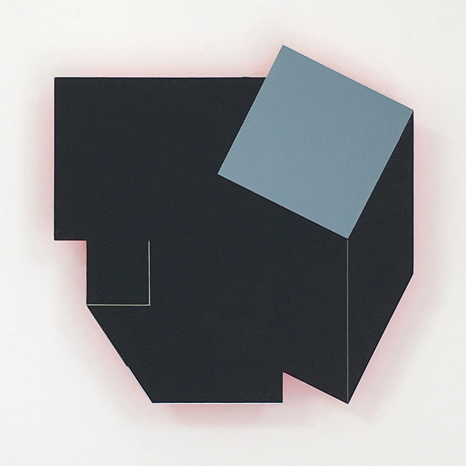 Element - original painting on shaped aluminium by Amanda Wilkinson