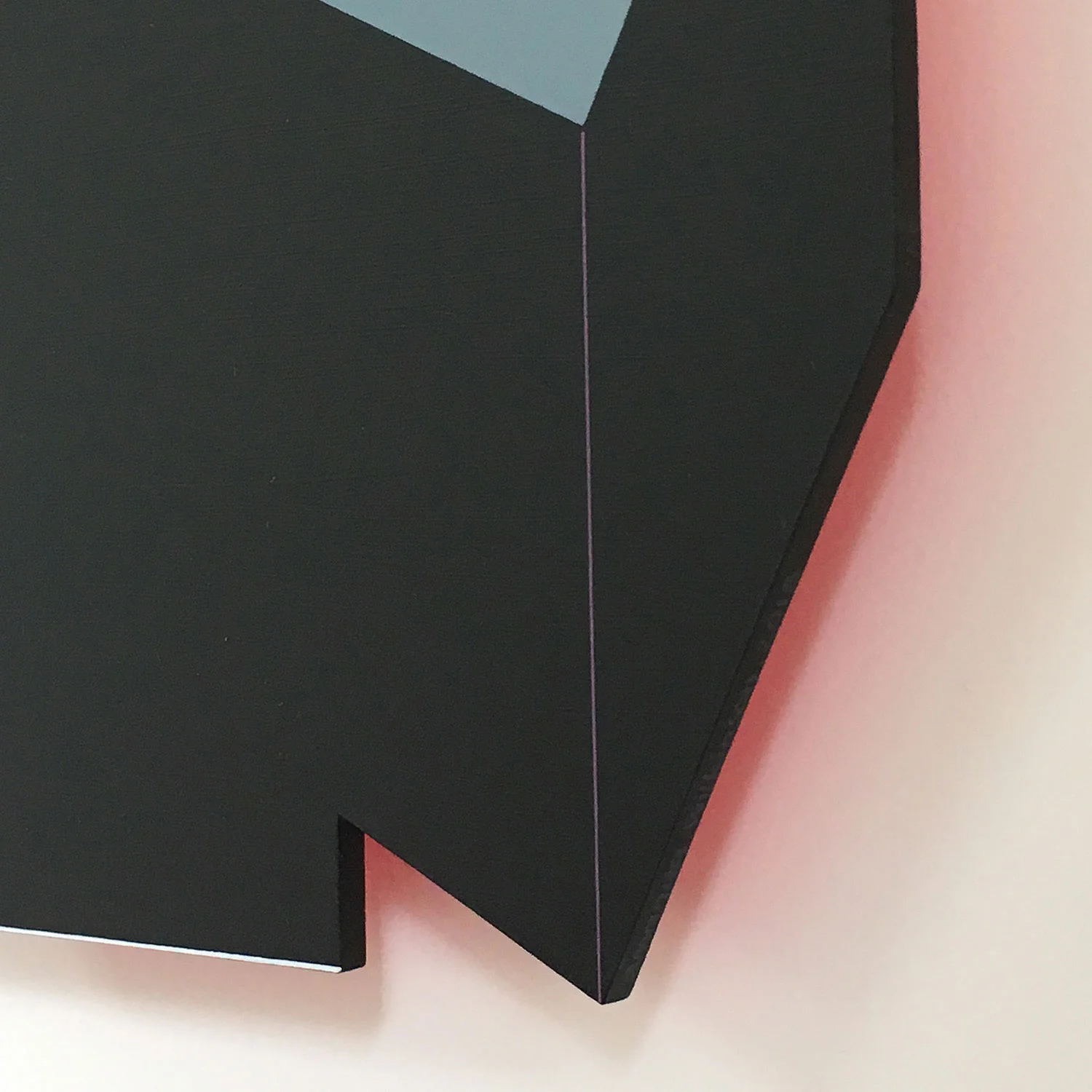 detail of Element - original painting on shaped aluminium by Amanda Wilkinson