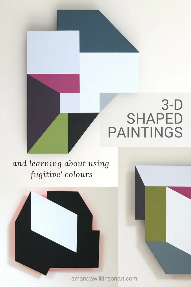 Original shaped paintings / sculptures by Amanda Wilkinson - see more like these and read more about them at www.amandawilkinsonart.com